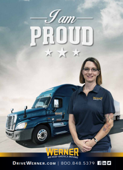 Werner trucking poster 