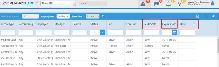 New audit report availibilty New audit report availibilty