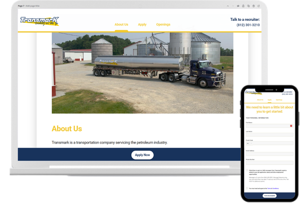 Candidate Landing Page
