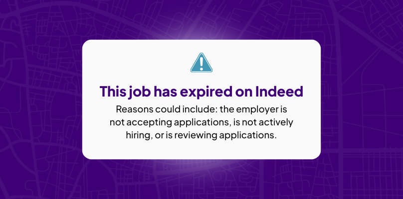 Indeed Problem Expired or removed jobs