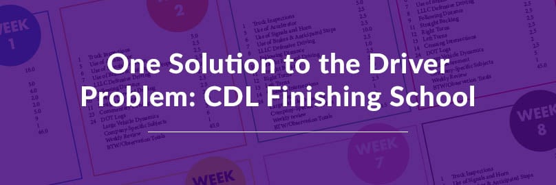One Solution to the Driver Problem CDL Finishing School