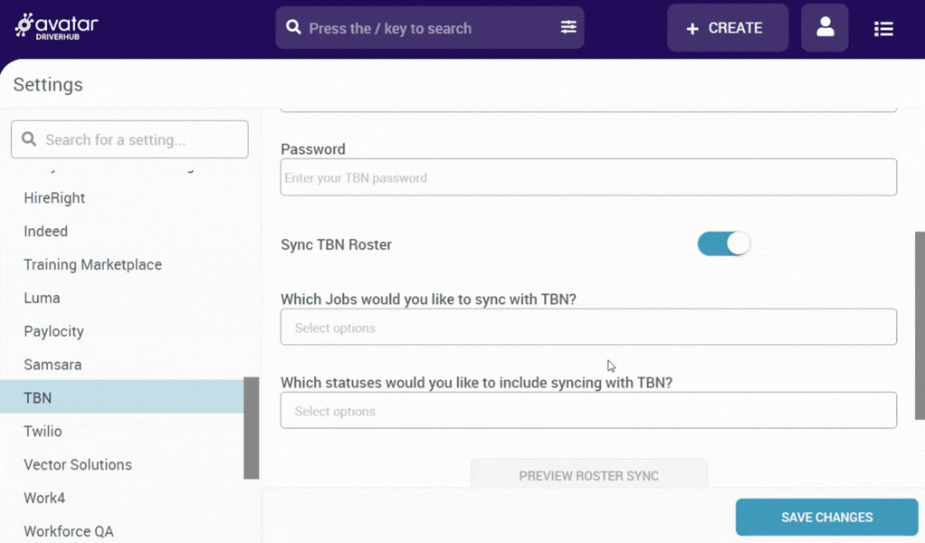 Avatar DriverHub Integration with The Bus Network Roll Out Job by Job