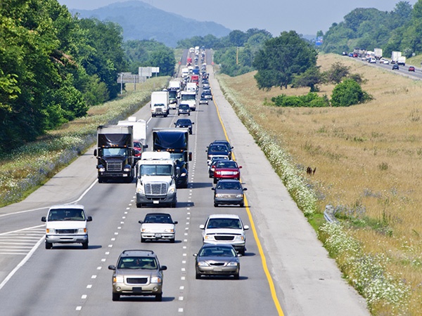 highway traffic trucks