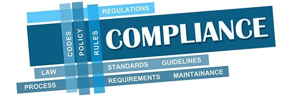 Compliance Blue Stripes With Keywords