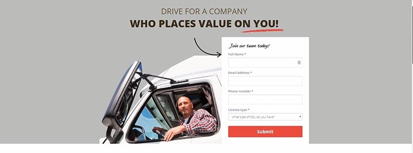 How to Use Landing Pages to Hire More Drivers